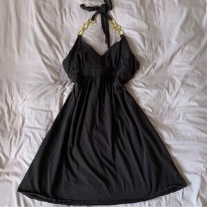 VTG Victorias Secret Brown Halter dress